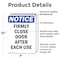 Signmission Firmly Close Door After Each Use, 7 in W x Rectangle, Vinyl Decal OS-2PACK-NS-D-710-V-12723 - alternate 3